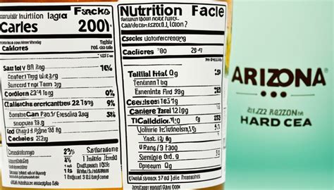 arizona iced tea alcohol nutrition facts|20 Refreshing Facts On Arizona Hard Iced Tea Nutrition